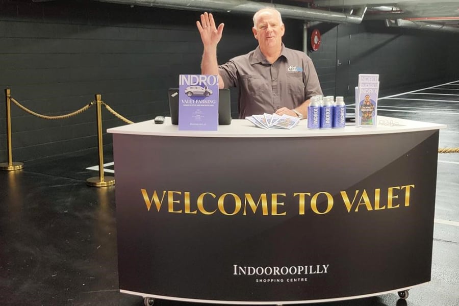 Valet parking service at Indooroopilly Shopping Centre, Brisbane